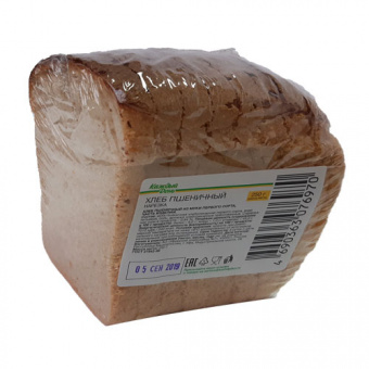 Хлеб пшеничный из муки первого сорта часть изделия (нарезка) - 4690363076970