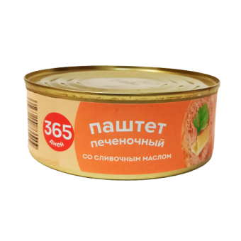 Паштет печеночный со сливочным маслом ТМ "365 дней" - 4 606 068 016 326