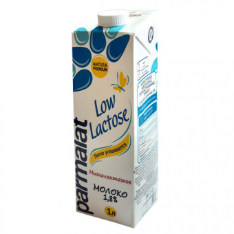 Молоко питьевое низколактозное, ультрапастеризованное с м.д.ж. 1,8% ТМ "Parmalat (Natura Premium)" - 4601662002973