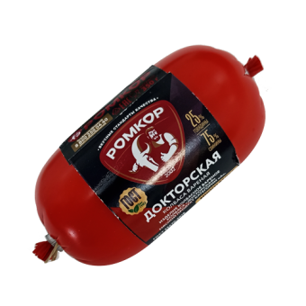 Колбаса вареная "Докторская" категории "А" ТМ "Ромкор" - 4 670 021 495 114