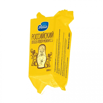 Сыр "Российский",ТМ "Valiо" массовая доля жира в пересчете на сухое вещество 50 % - 