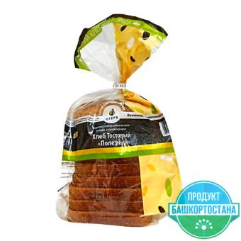 Хлеб тостовый "Полезный" из смеси ржаной и пшеничной муки ТМ "Стерх" - 4 607 105 528 153