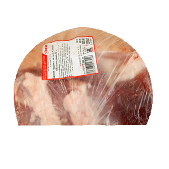 Свинина грудинка на кости на шкуре п/ф охлажденный СП ТМ "Окей" - 