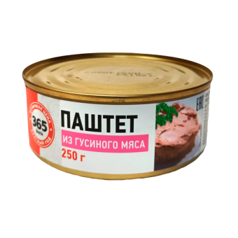 Паштет "Нежный" из мяса птицы (гусиного) ТМ "365 дней" - 4 606 068 016 333
