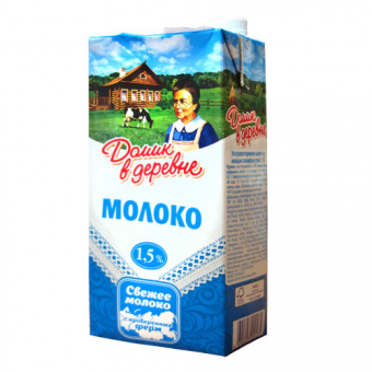 Молоко питьевое  ультрапастеризованное  с  м.д.ж 1,5 %, упаковка-Тetra Pak (Tetra Brik Aseptic), 950 г. - 4690228004575
