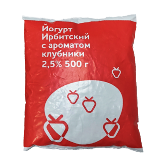 Йогурт "Ирбитский" с ароматом клубники м.д.ж. 2,5% - 4 602 433 000 372