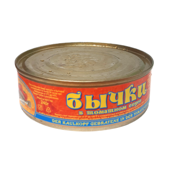 Рыбные консервы стерилизованные "Бычки в томатном соусе" ТМ "Фортуна Крым" - 4 607 161 850 060