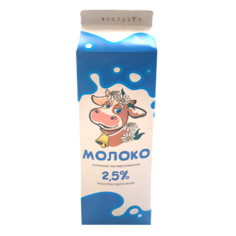 Молоко питьевое пастеризованное с м.д.ж. 2.5% ТМ "Теренгульский маслодельный завод" - 4 603 731 201 188