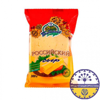 Российский сыр "Белебеевский" 50%, в полимерной упаковке. - 