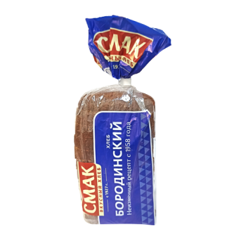Хлеб "Бородинский" формовый, ТМ "Смак" - 4 603 413 005 325