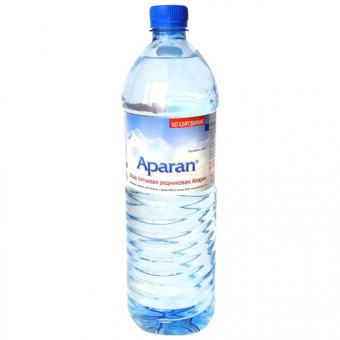 Вода родниковая "Апаран", высшей категории, ПЭТ бутылка - 4850033000043