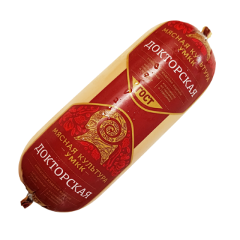 Колбаса вареная "Докторская" категории А ТМ " УМКК" - 4 607 061 353 968