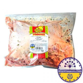 Бедрышко (в белом соусе) полуфабрикат натуральный порционный из мяса птицы охлажденный ТМ "Уфимочка" - 