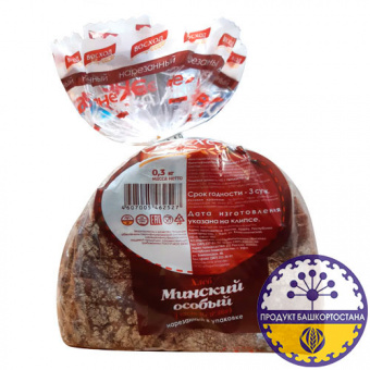 Хлеб Минский особый подовый, нарезанный, (часть изделия в упаковке) - 4607005462527