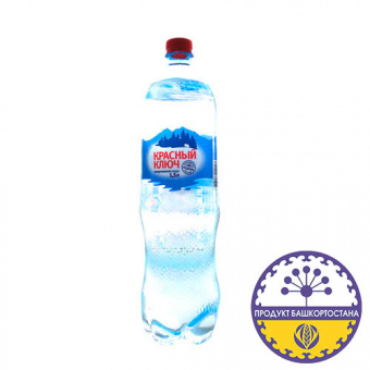Вода питьевая первой категории из подземных источников газированная "Красный ключ", ПЭТ бутылка - 4607033010028