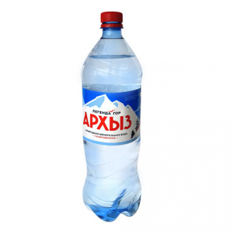 Вода минеральная природная питьевая столовая «Легенда гор Архыз», газированная, ПЭТ тара - 4605035007145