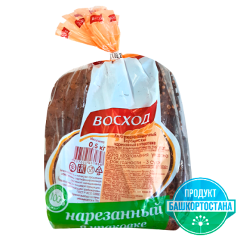 Хлеб ржано-пшеничный "Бородинский" нарезанный - 4 607 005 461 858