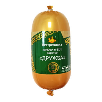 Колбаса вареная "Дружба" Халяль из мяса птицы (цыплят-бройлеров) третьего сорта - 4 604 800 000 510