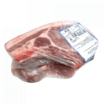 Полуфабрикат Свинина корейка на кости, категории А, охлажденный, весовой. ТМ "Лента" - 