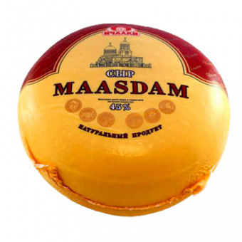 Сыр "Маасдам" ТМ "Ичалки" м.д.ж. 45% - 
