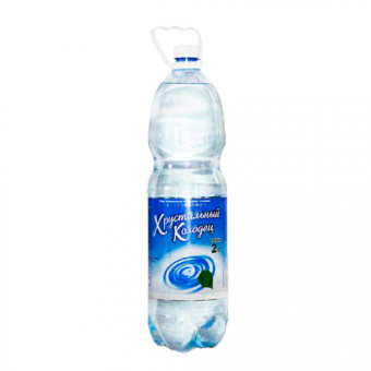 Вода минеральная природная питьевая столовая "Хрустальный колодец", газированная, ПЭТ бутылка - 