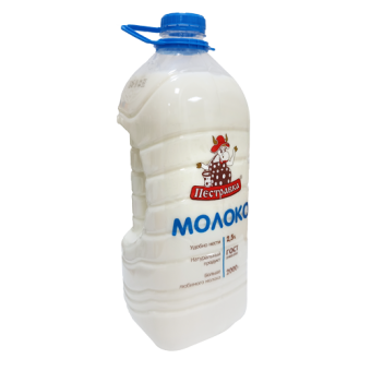 Молоко питьевое пастеризованное с мдж 2,5% ТМ "Пестравка" - 4 607 002 652 112