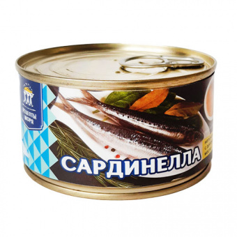 Консервы рыбные стерилизованные "Сардинелла натуральная с добавлением масла", ТМ "Рецепты моря" - 4627100371432