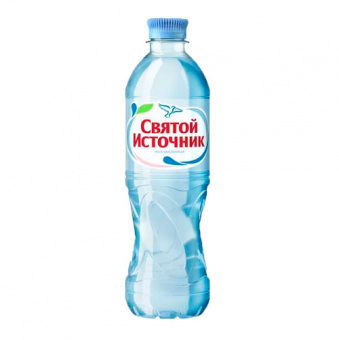Вода природная питьевая первой категории , "Святой источник ", артезианская, негазированная, ПЭТ бутылка - 