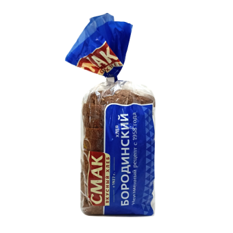 Хлеб "Бородинский" формовой ТМ "Смак",  нарезанный - 4 603 413 005 325