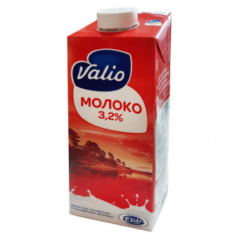 Молоко "Valio" питьевое ультравысокотемпературнообработанное (UHT) c м.д.ж. 3,2% ТМ "Valio" - 4601075346060