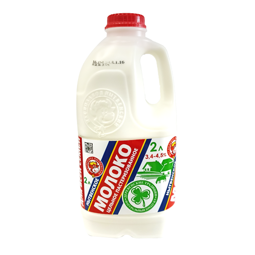 Молоко питьевое  пастеризованнное цельное  с м.д.ж. от 3,4 до 4,5% ТМ "Маслозавод Нытвенский"