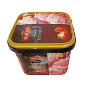 Мороженое пломбир со вкусом клубники со сливками с наполнителем "Клубника" ТМ "ОКЕЙ Selection"