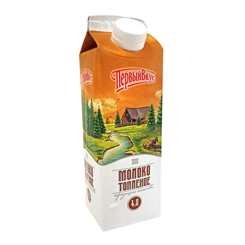 Молоко топленое с м.д.ж. 4,0 % ТМ "Первый вкус"