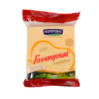 Сыр "Голландский" ТМ "Киприно" м.д.ж. 45,0% - 